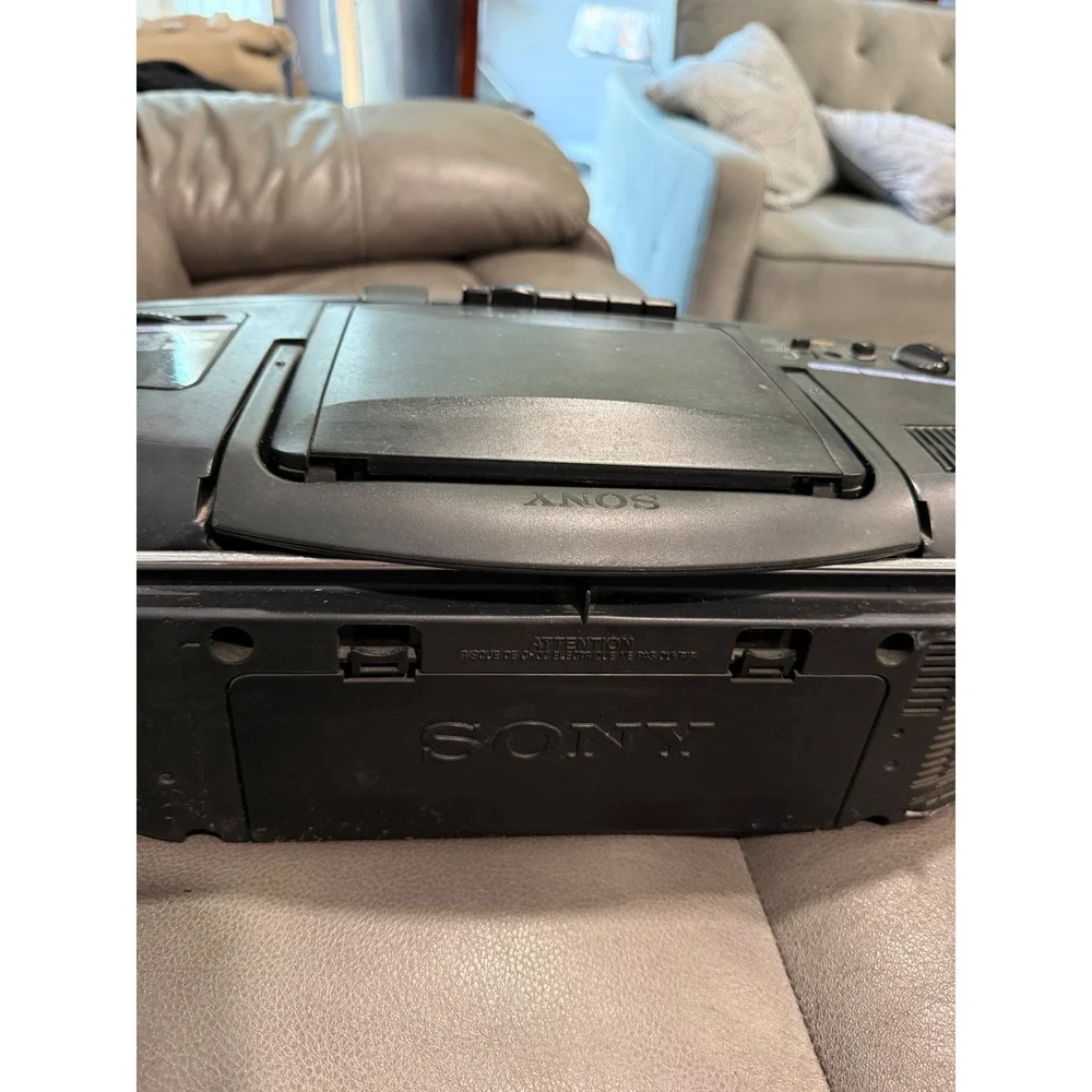 Sony CFD-17 CD Radio Cassette-Corder Mega Bass Auto Reverse Boombox Black tested